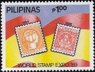 World Stamp Expo 1989 Washington Isabella II