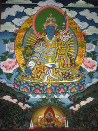 Guru MenLha painted by Phuntsho Wangdi