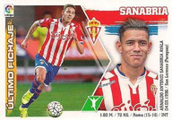 CROMO DE FÚTBOL - ESPAÑA - CAMPEONATO NACIONAL DE LIGA - 2.015/2.016 (EDICIONES ESTE - PANINI) SANABRIA - REAL SPORTING DE GIJÓN - ÚLTIMOS FICHAJES - Nº 36 (NUEVO) 0,20€.