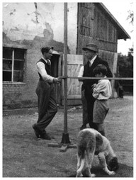 First meeting of Kurt Hahn (centre) & JWY, aged 11 years old, 1931 *