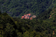 Vista del villaggio montano della Rocca Ricciarda nel comune di Loro Ciuffenna - Arezzo