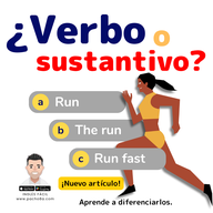 Te enseño cómo identificar cuando una palabra es un verbo o un sustantivo