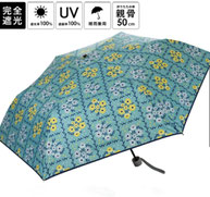  【晴雨兼用】  北欧柄折りたたみ傘 3,960円→1,980円(税込) 裏地ブラックコーティング UVカット率100% 遮光率100%   
