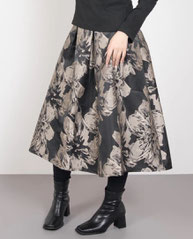 花柄プリントスカート   SALE　3,480円(税込)