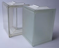 glasbausteine-center.de CLEAR 1919/8 Corner 90° Eckstein Endstein  Solaris Glasblock Glasblokke Glass Blokker 13,2x19x8 90° Glassteine Blocos de vidro Briques de verre Eckstein Glazen bouwstenen Glasbaksteen Lasi Tiili  Österreich Schweiz Luxemburg Nieder
