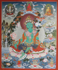 Bodhisattva painted by Phuntsho Wangdi
