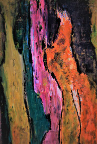 ohne Titel , Acryl auf Leinwand , 40x60 cm , BNr. 259