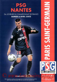 Programme  PSG-Nantes  2001-02