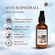 Hundefell Schneeklumpen Schneebälle
