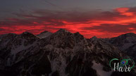 Kronplatz - Dolomiten mit Feuerhimmel