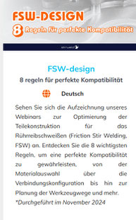 FSW spezifische Konstruktion - Acht Regeln für perfekte Kompatibilität