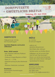 Dorfleist Mülchi, Flyer Dorfputzete