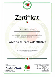 Zertifikat Coach für essbare Wildpflanzen