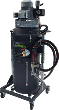 AirMex OS-200 Öl- und Spänesauger Industriesauger für Öl und Späne Kühlschmiermittel CNC