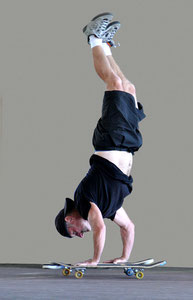 Russ Howell, 2 Board Handstand