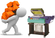 Retractiladora_de_cajas. Máquinas_para_retractilar. Máquina_para_agrupar.
