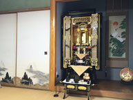 総金粉20号胴長内欄間ブローチ障子腰板付き