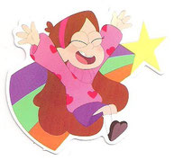 PEGATINA/STICKER - DIBUJOS ANIMADOS (GRAVITY FALLS) MABEL PINES - 6,1 CM X 7,5 CM (NUEVA) 0,80€.