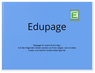 Unsere Lernplattform "EduPage"