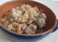 豚肉とパパセカのペルー風煮込み