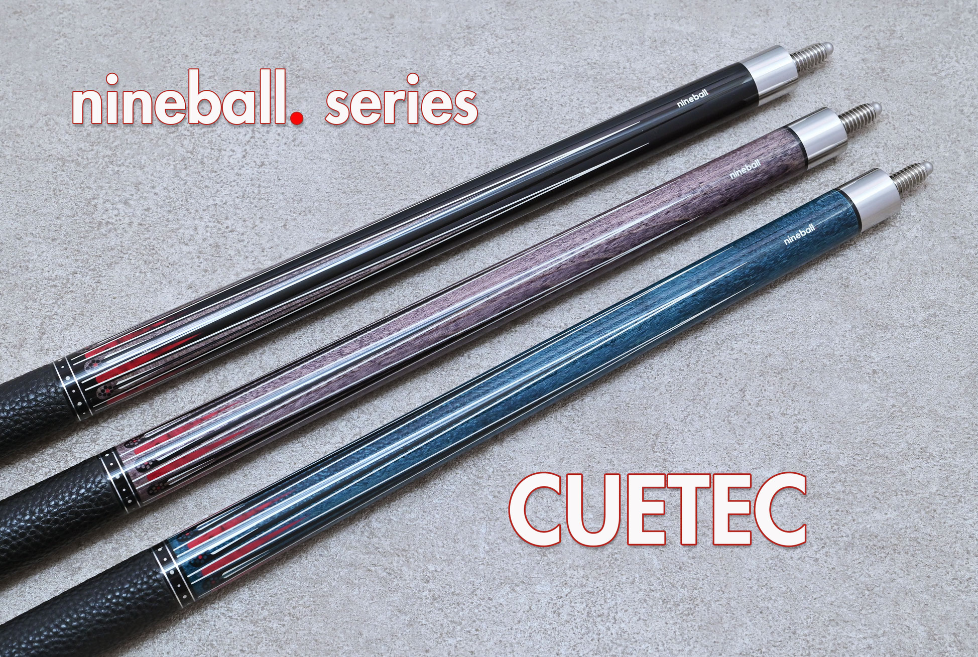 WNT nineball 限定シリーズ　 CUETEC BD〉CUETEC新プレーキューシリーズ、『nineball』明日26日（火）発売