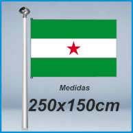 Banderas andalucia estrellada 250x150cm don bandera