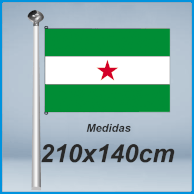 Banderas andalucia estrellada 210x140cm don bandera