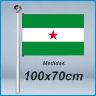 Banderas andalucia estrellada 100x70cm don bandera