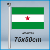 Banderas andalucia estrellada 75x50cm don bandera