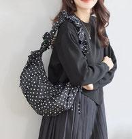ドット柄クシュクシュハンドルBAG 4,290円→2,680円（税込）   