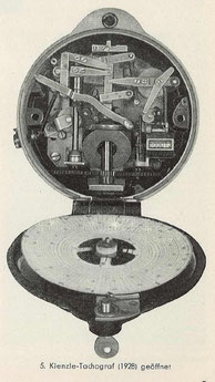 Kienzle-Tachograf (1928) geöffnet