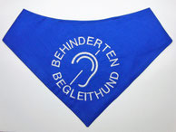 Gehörlsoer Hund, Halstuch, behinderten Begleithund,taub