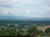 vue du gite sur Feurs