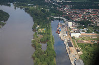 Luftbilder Hochwasser Aken