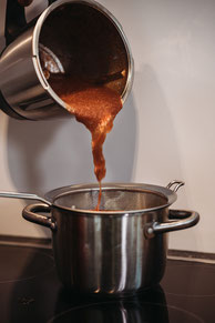 Feigen Sirup sieben