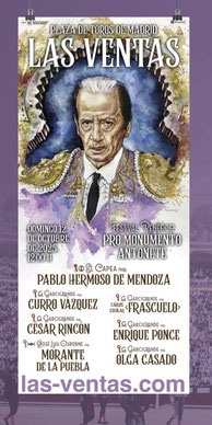 novillos de Garcigrande et Osborne, pour Mendoza, Curro Vasquez, Frascuelo, Cesar Rincon, Enrique Ponce, Morante et Olga Casado