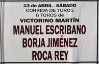Toros de Victorino Martin pour Manuel Escribano, Borja Jimenez et Roca Rey