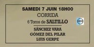 Toros de Saltillo pour Sanchez Vara, Gomez del Pilar et Luis Gerpe
