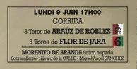 Toros de Arauz de Robles et Flor de Jara pour Morenito de Aranda