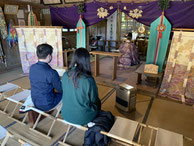 安産 子授かり 初宮 子安 神社 茨城県 かすみがうら市 苔  椿