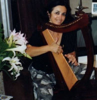 Nehama REUBEN harp solo / biblical harp Israel Jerusalem 1991