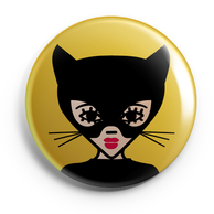 ICONS ICONES CATWOMAN ILLUSTRATION BADGE MAGNET MIROIR / CREATION ORIGINALE © Stephanie Gerlier / T FOR TIGER