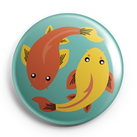 CARPES KOI_BADGES MAGNETS PETITS MIROIRS ILLUSTRATION / CREATION ORIGINALE © Stephanie Gerlier / T FOR TIGERILLUSTRATION / CREATION ORIGINALE © Stephanie Gerlier / T FOR TIGER