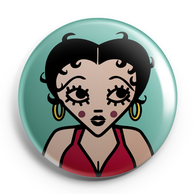 ICONS ICONES BETTY BOOP ILLUSTRATION BADGE MAGNET MIROIR / CREATION ORIGINALE © Stephanie Gerlier / T FOR TIGER
