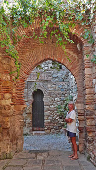 Alcazaba von Malaga, Tor, Durchgang, Burg, maurisch