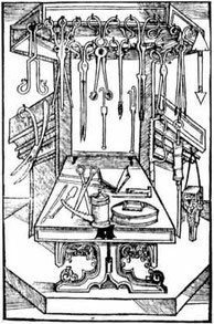 "Von den Instrumenten" - Buch der Cirurgia, S. XIX. Strassburg, 1497