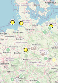 Beobachtungen des Rötelfalkens seit dem 1. Jh. in Deutschland. 
