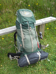 Sac à dos perso 75L, Rotorua, Nouvelle Zélande (photo ugo)
