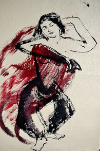 Dancer Sumi-e