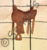 Stickerei Westernsattel